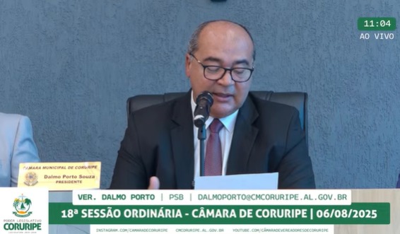 Presidente Dalmo Porto apresenta balanço legislativo do 1º semestre de 2025